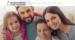Desktop Screenshot of desertspringsfamilydentistry.com